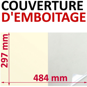 Couverture emboîtage dos carré collé